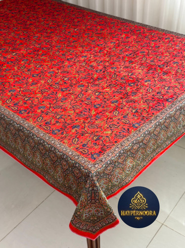 سفره پارچه ای (طرح افشان) جنس مخمل ابریشم ضد لک